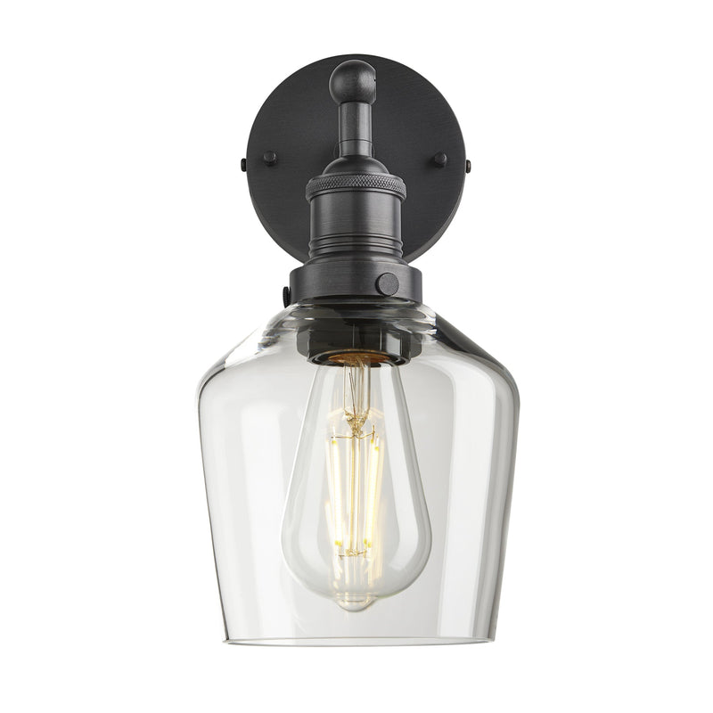 Brooklyn Glass Schoolhouse Wall Light - 5.5 Inch