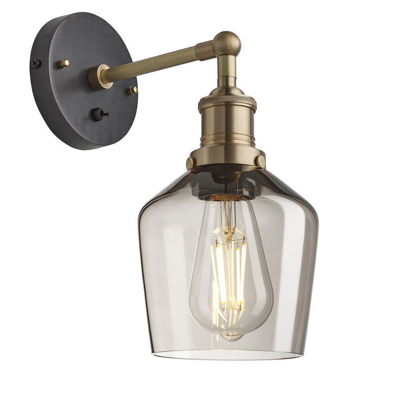 Brooklyn Glass Schoolhouse Wall Light - 5.5 Inch