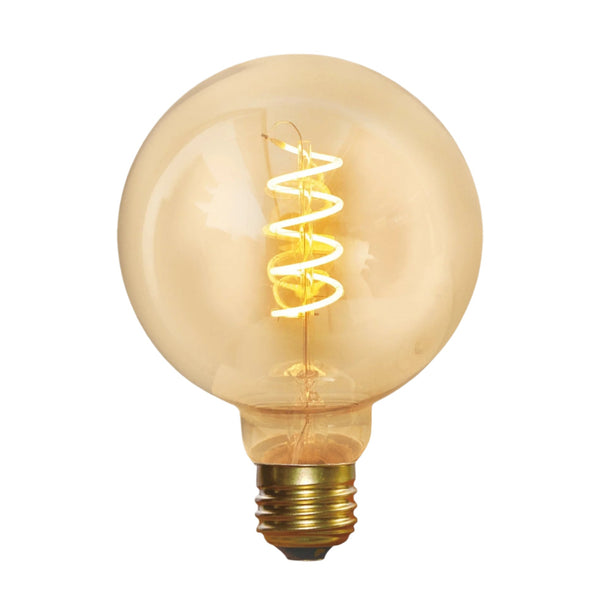 Vintage LED Spiral  Edison Bulb - 5W E27 Small Globe G95
