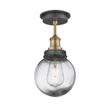 Brooklyn Outdoor & Bathroom Globe Semi Flush Mount