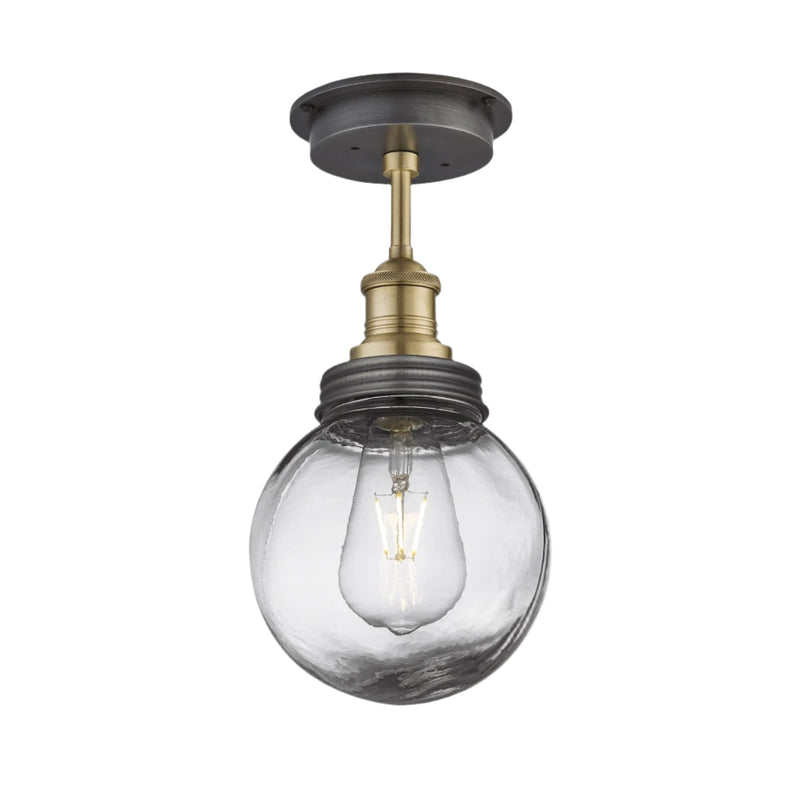 Brooklyn Outdoor & Bathroom Globe Semi Flush Mount