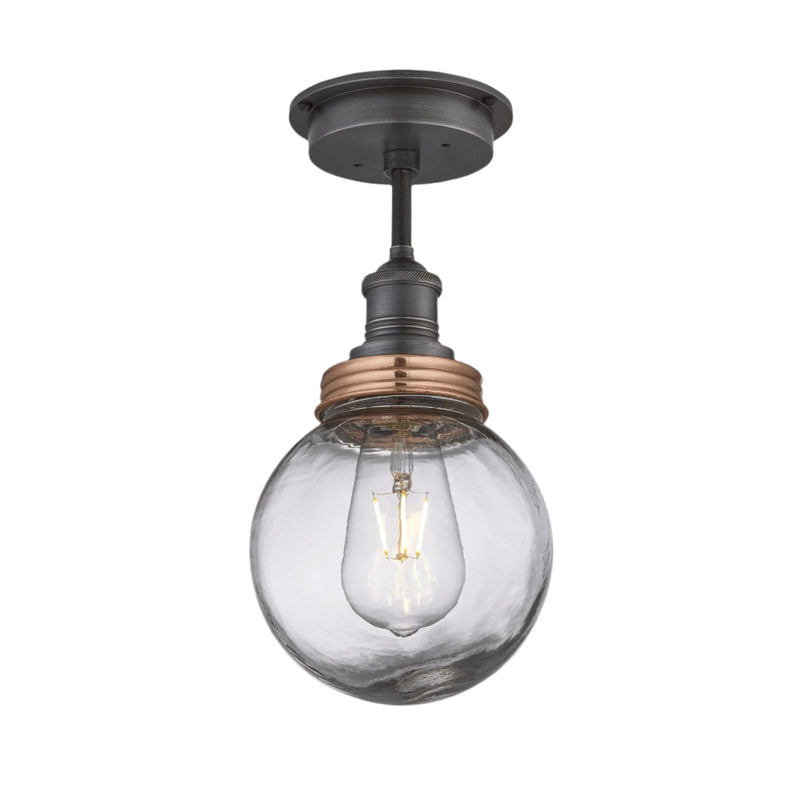 Brooklyn Outdoor & Bathroom Globe Semi Flush Mount