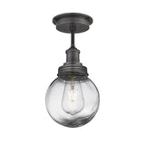 Brooklyn Outdoor & Bathroom Globe Semi Flush Mount