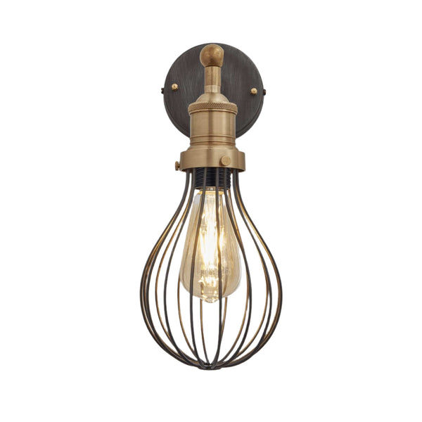 Brooklyn Balloon Cage Wall Light - 6 Inch