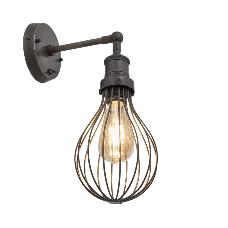 Brooklyn Balloon Cage Wall Light - 6 Inch