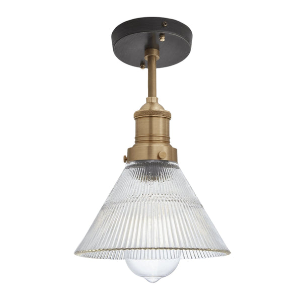 Brooklyn Glass Funnel Flush Mount - 7 Inch