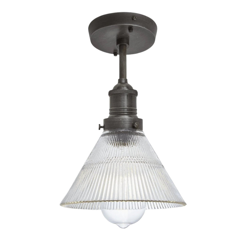 Brooklyn Glass Funnel Flush Mount - 7 Inch