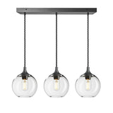 Chelsea Glass Globe 3 Wire Cluster Lights - 7 Inch