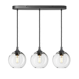 Chelsea Glass Globe 3 Wire Cluster Lights - 7 Inch