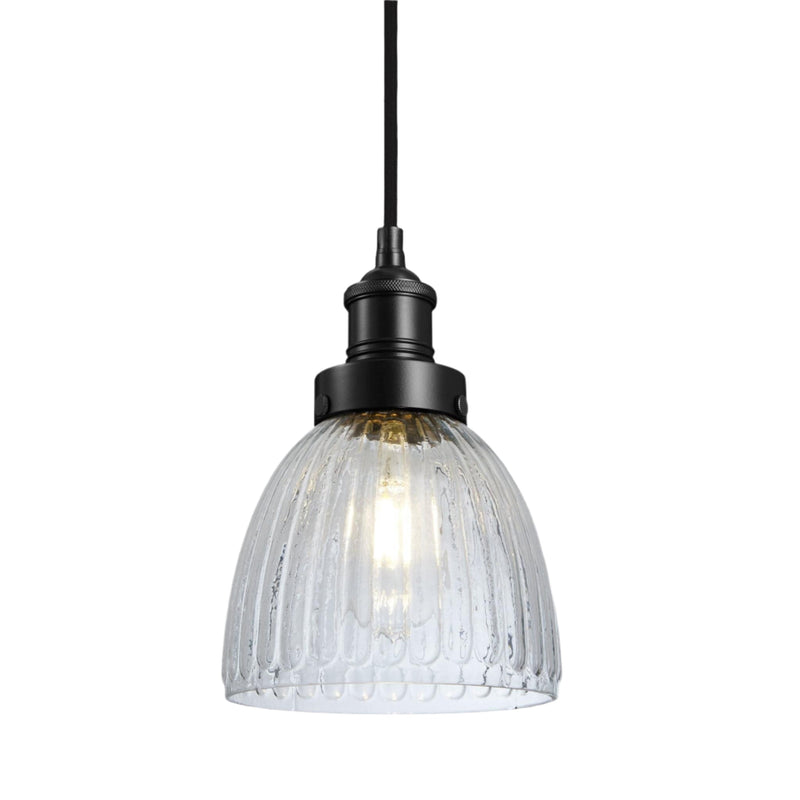Brooklyn Glass Cone Pendant Light - 7 Inch