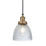 Brooklyn Glass Cone Pendant Light - 7 Inch