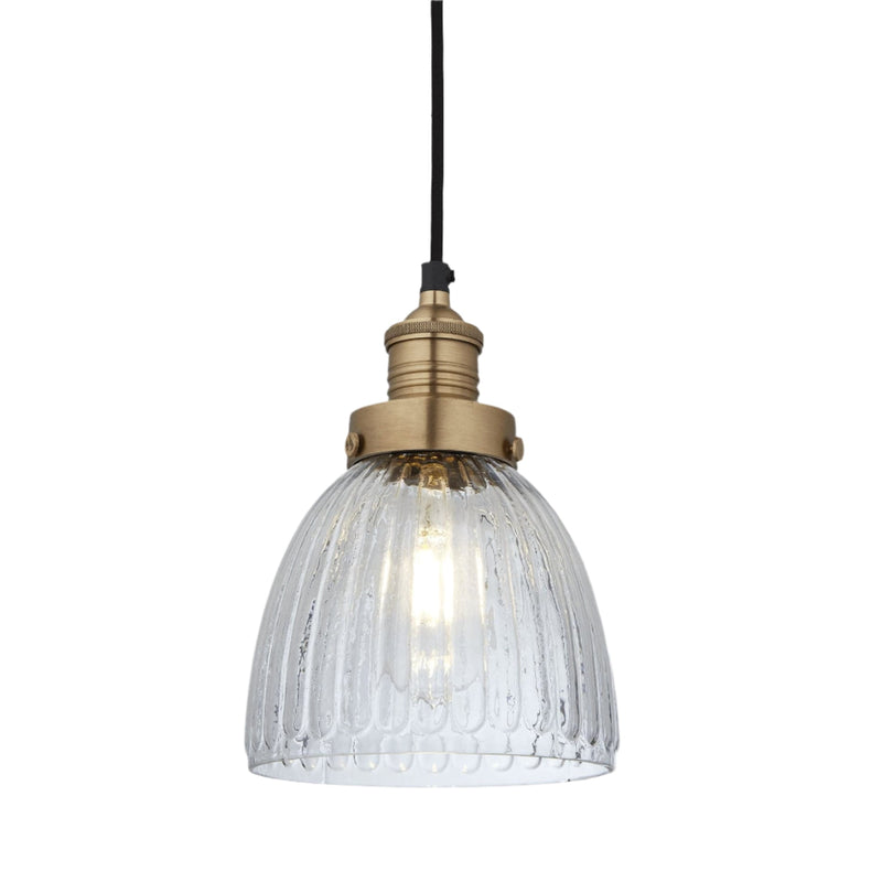 Brooklyn Glass Cone Pendant Light - 7 Inch