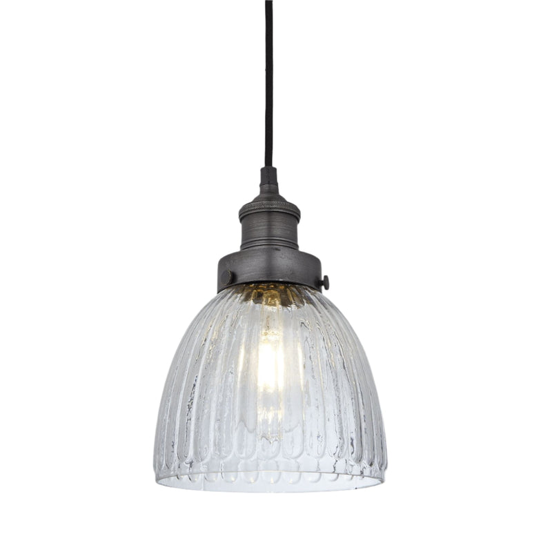 Brooklyn Glass Cone Pendant Light - 7 Inch