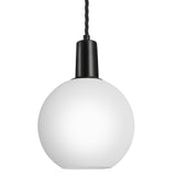 Sleek Opal Glass Globe Pendant Light - 7 Inch