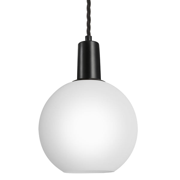 Sleek Opal Glass Globe Pendant Light - 7 Inch