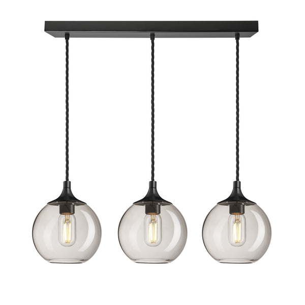 Chelsea Glass Globe 3 Wire Cluster Lights - 7 Inch