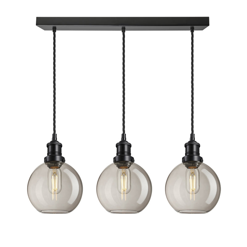 Brooklyn Glass Globe Wire Cluster Lights - 7 Inch