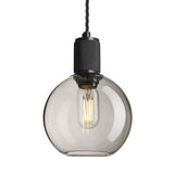 Knurled Glass Globe Pendant Light - 7 Inch