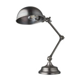 Brooklyn Pharmacy Adjustable Dome Table Lamp - 7 Inch - Gunmetal