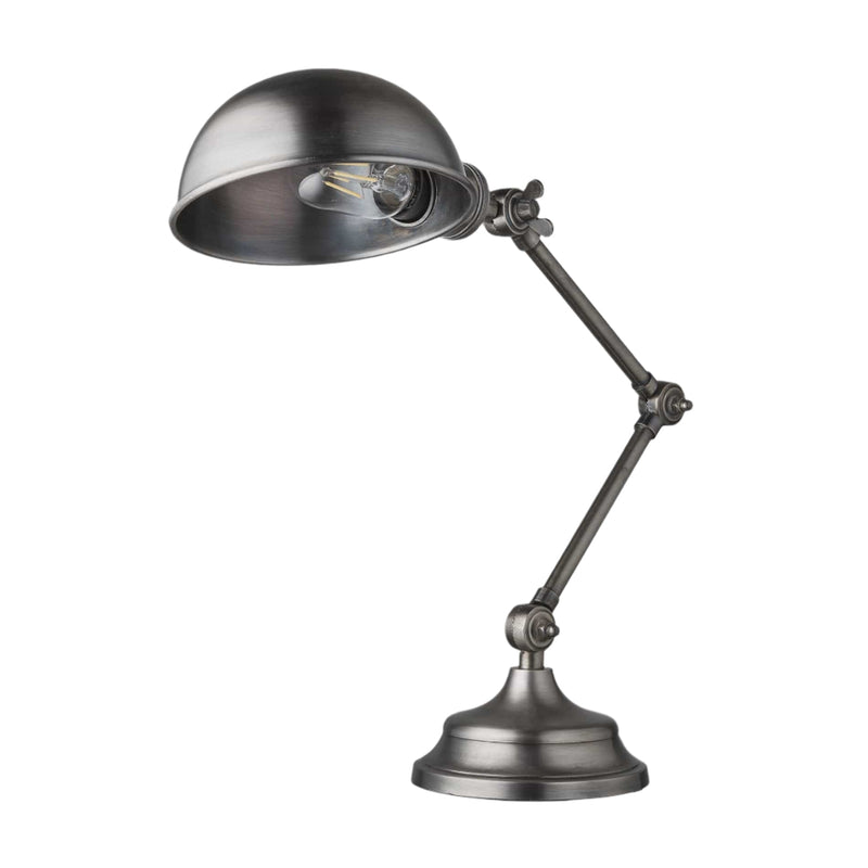 Brooklyn Pharmacy Adjustable Dome Table Lamp - 7 Inch - Gunmetal