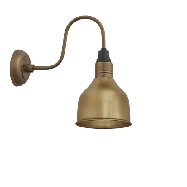 Swan Neck Cone Wall Light - 7 Inch
