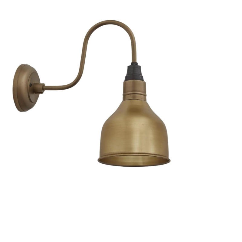 Swan Neck Cone Wall Light - 7 Inch