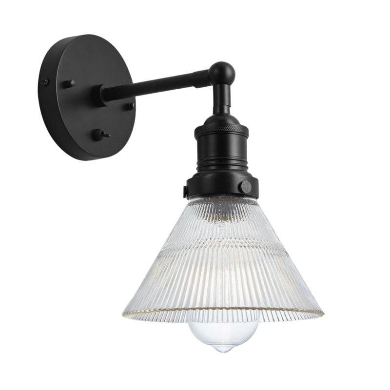 Brooklyn Glass Funnel Wall Light - 7 Inch