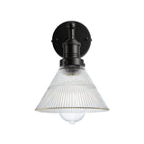 Brooklyn Glass Funnel Wall Light - 7 Inch