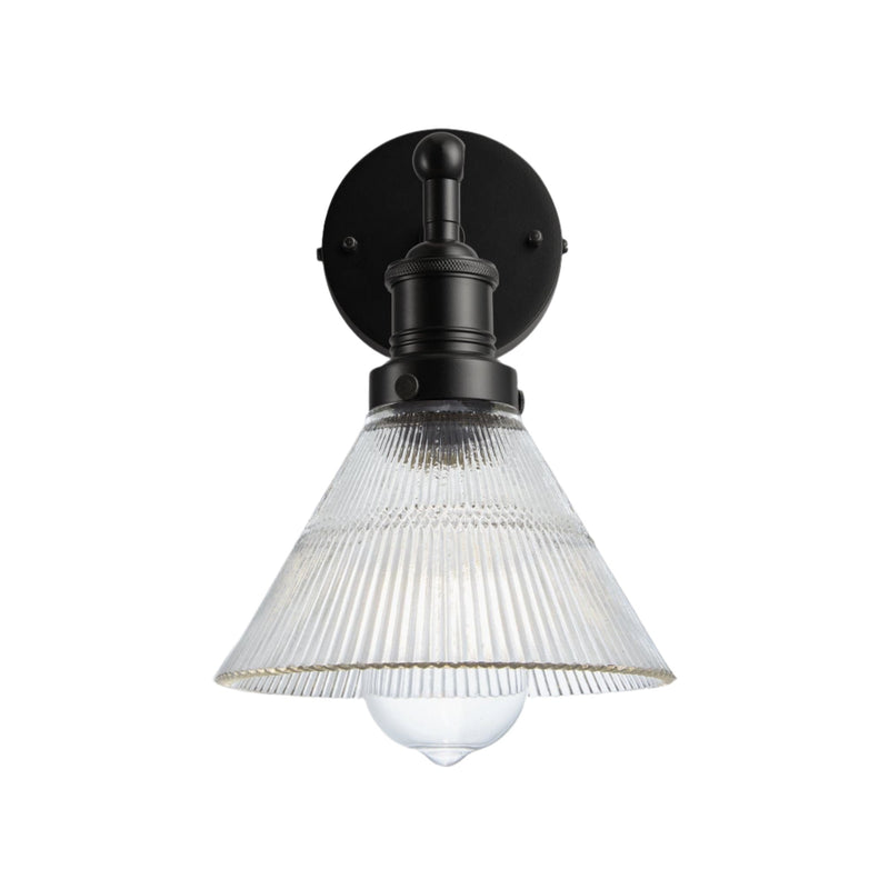 Brooklyn Glass Funnel Wall Light - 7 Inch