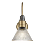 Swan Neck Glass Funnel Wall Light - 7 Inch
