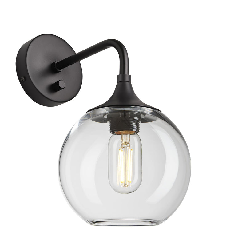 Chelsea Glass Globe Wall Light - 7 Inch