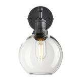 Brooklyn Glass Globe Wall Light - 7 Inch