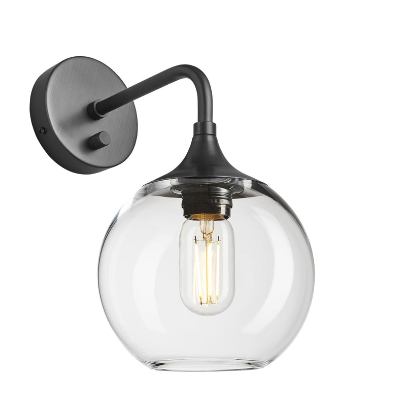 Chelsea Glass Globe Wall Light - 7 Inch