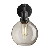 Brooklyn Glass Globe Wall Light - 7 Inch