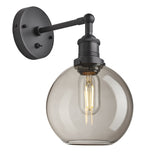 Brooklyn Glass Globe Wall Light - 7 Inch