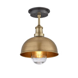 Brooklyn Outdoor & Bathroom Dome Semi Flush Mount - 8 Inch