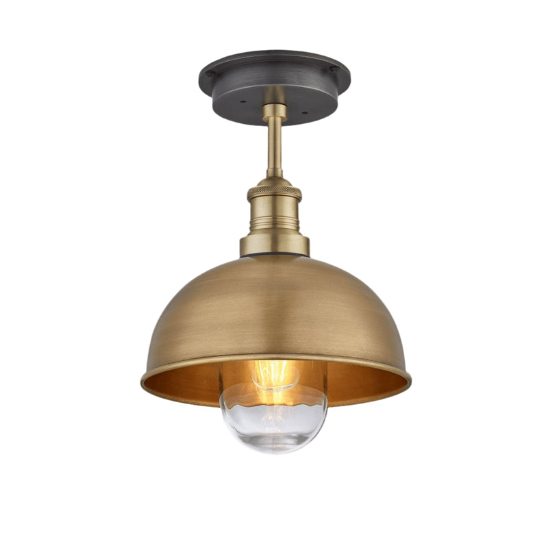 Brooklyn Outdoor & Bathroom Dome Semi Flush Mount - 8 Inch
