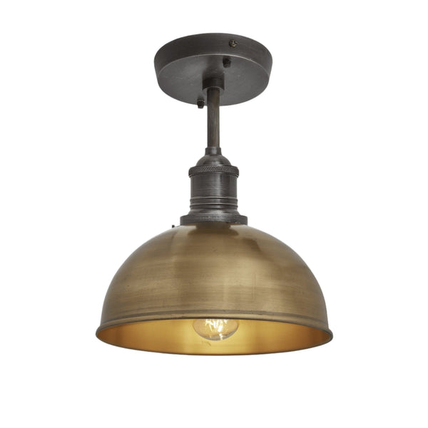 Brooklyn Dome Semi Flush Mount - 8 Inch