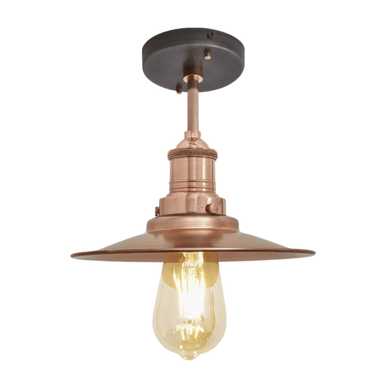 Brooklyn Flat Semi Flush Mount - 8 Inch