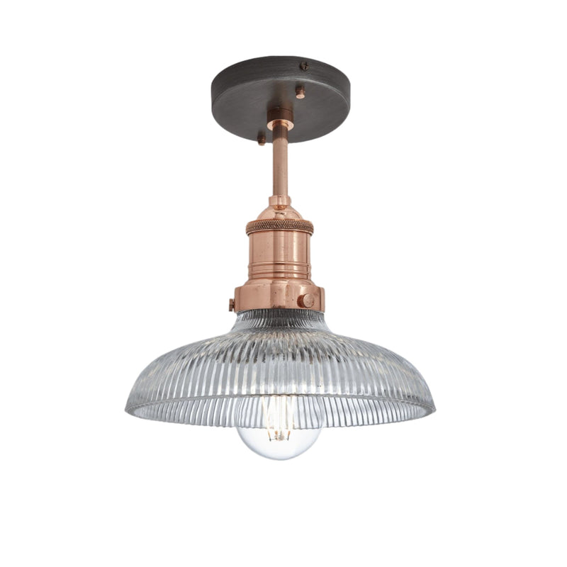 Brooklyn Glass Dome Flush Mount - 8 Inch