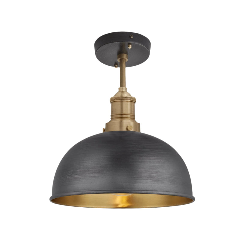 Brooklyn Dome Semi Flush Mount - 8 Inch