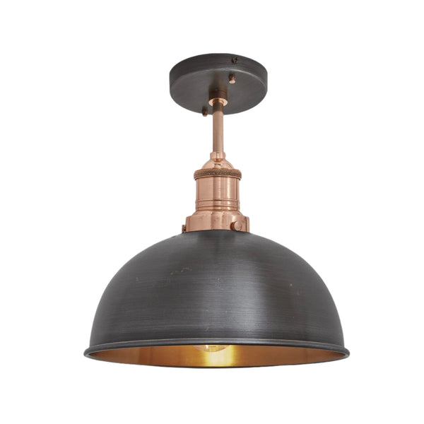 Brooklyn Dome Semi Flush Mount - 8 Inch