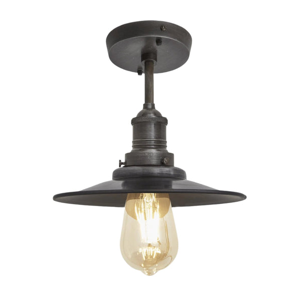 Brooklyn Flat Semi Flush Mount - 8 Inch