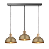 Brooklyn Dome 3 Wire Cluster Lights - 8 inch
