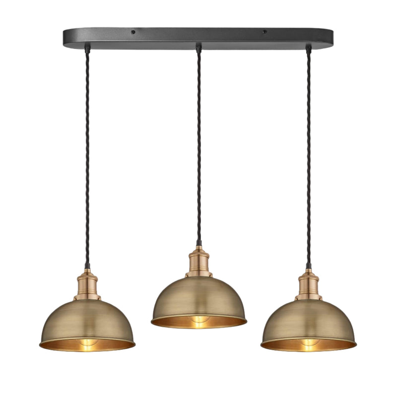 Brooklyn Dome 3 Wire Cluster Lights - 8 inch