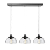 Chelsea Glass Dome 3 Wire Cluster Lights - 8 inch