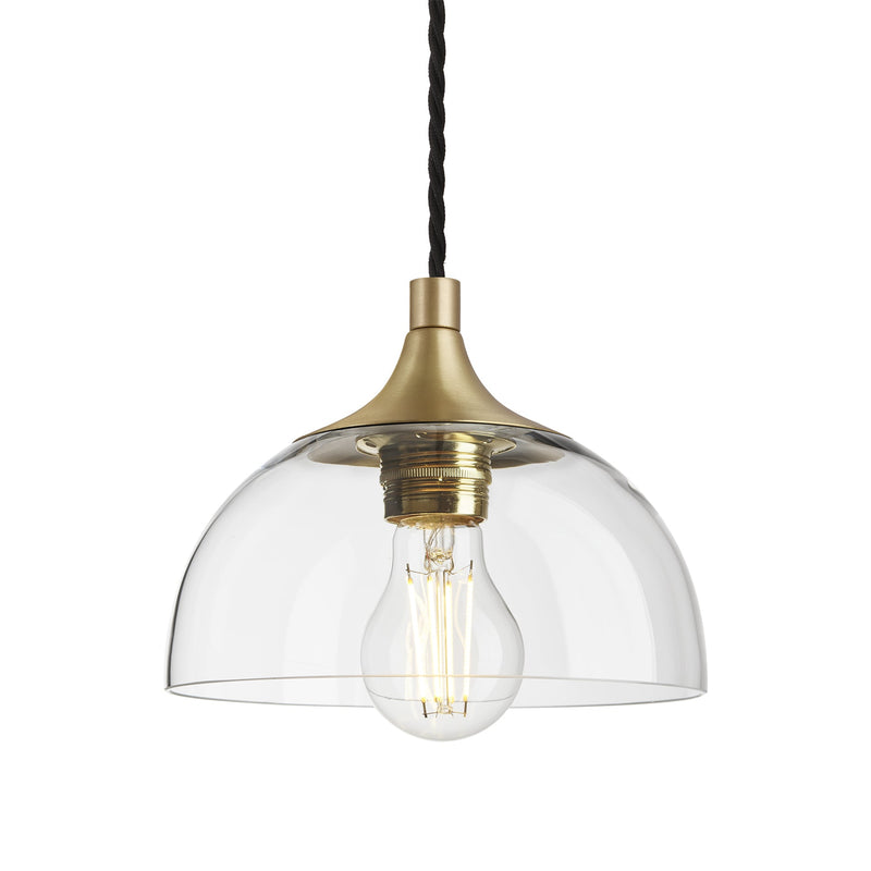 Chelsea Glass Dome Pendant - 8 Inch