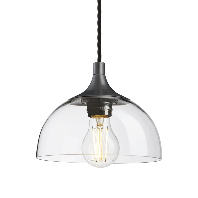 Chelsea Glass Dome Pendant - 8 Inch