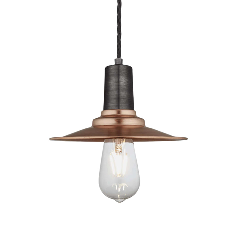 Sleek Flat Pendant - 8 Inch