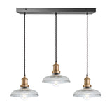 Brooklyn Glass Dome Wire Cluster Lights - 8 Inch